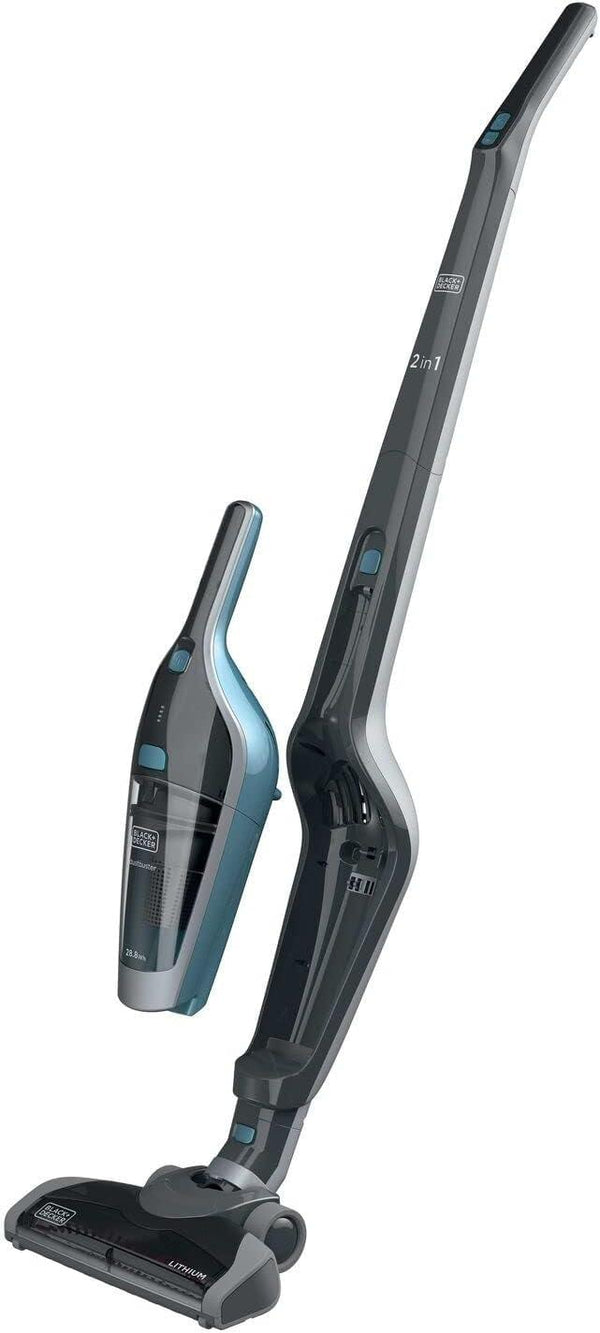 BLACK&DECKER 2 in 1 Cordless Stick Vacuum Cleaner converts to Handheld Portable 14.4V 28.8W Black SVA420B-B5 - Zrafh.com - Your Destination for Baby & Mother Needs in Saudi Arabia