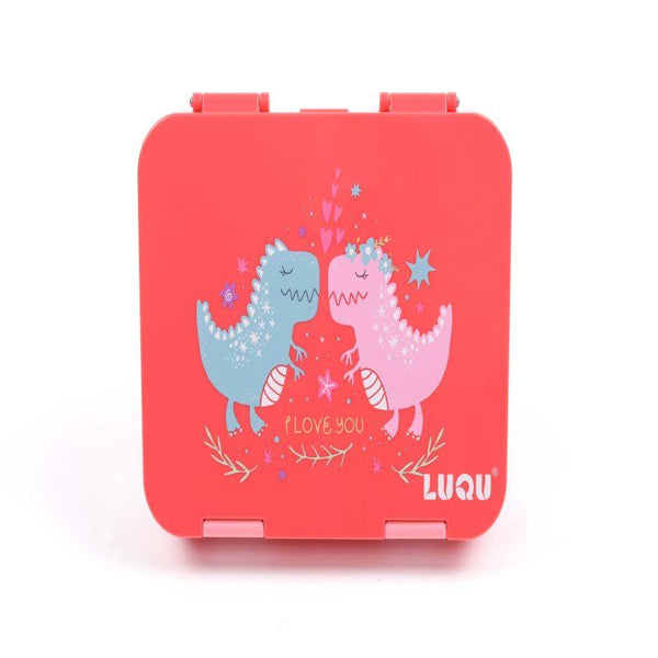 Luqu Bento Lunch Box - 6 Compartments - Pink - Zrafh.com - Your Destination for Baby & Mother Needs in Saudi Arabia