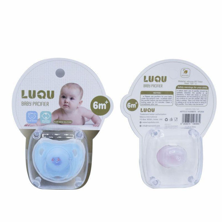 Luqu Pacifier Silicone Flat Head - 6+M - ZRAFH