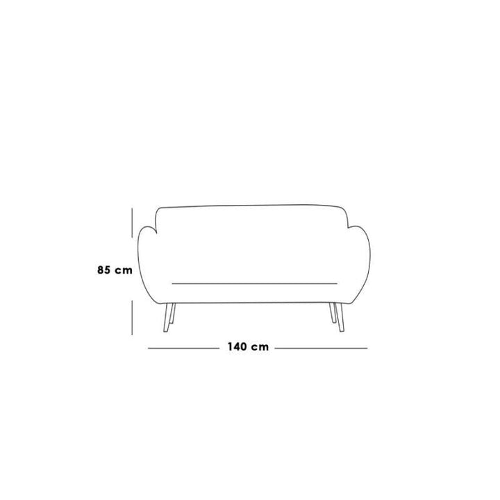 Alhome Sofa 140x50x85 cm - Grey - Zrafh.com - Your Destination for Baby & Mother Needs in Saudi Arabia