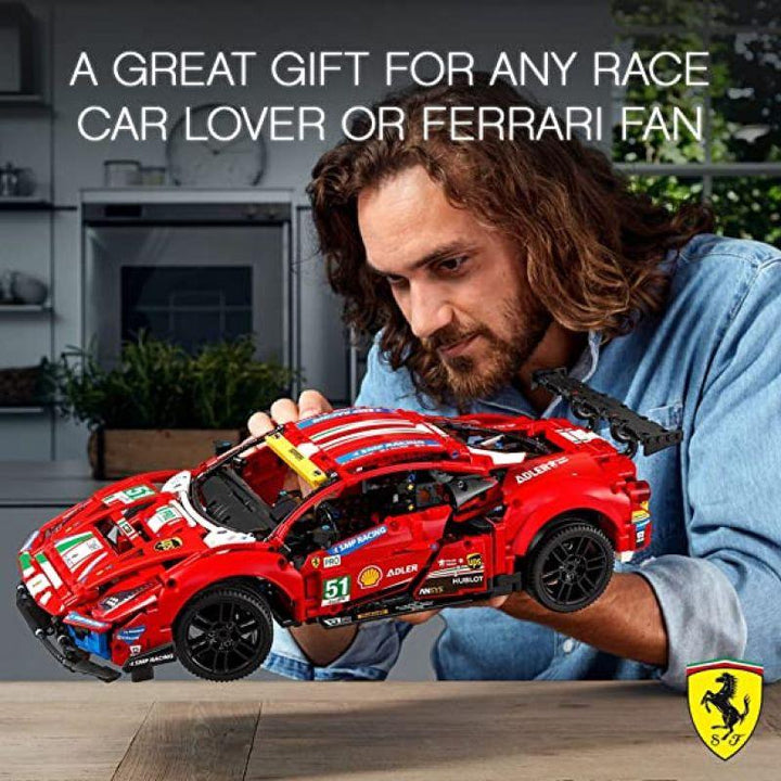 Lego Technic Ferrari 488 Gte "af Corse #51" Car Set - Red - 6332759 - Zrafh.com - Your Destination for Baby & Mother Needs in Saudi Arabia