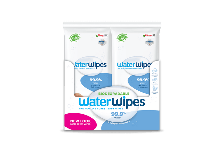WaterWipes Original plastic free wipes, 448 Count (16 pack of 28 wipes) White - Zrafh.com - Your Destination for Baby & Mother Needs in Saudi Arabia