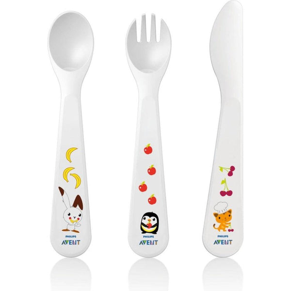 Philips Avent Knife, Fork, And Spoon For Toddlers - +18 Months - Zrafh.com - Your Destination for Baby & Mother Needs in Saudi Arabia