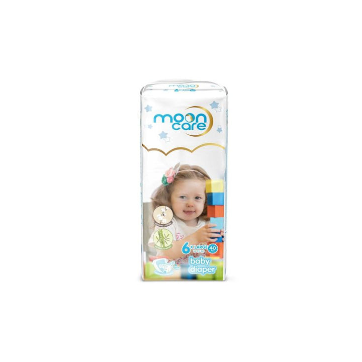 Mooncare Jumbo Pack Baby Diapers - Size 6 - 40 Pieces - Zrafh.com - Your Destination for Baby & Mother Needs in Saudi Arabia