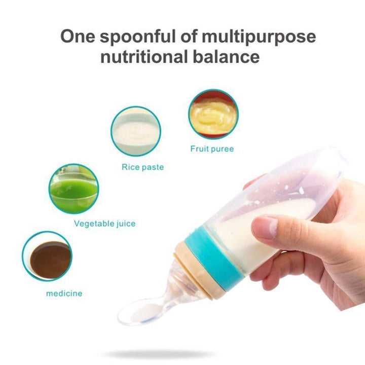 Luqu Food Feeder Silicone With Spoon - ZRAFH