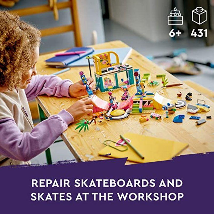 Lego Friends Skate Park Skateboard Toy Set - 431 Pieces - LEGO-6425698 - Zrafh.com - Your Destination for Baby & Mother Needs in Saudi Arabia