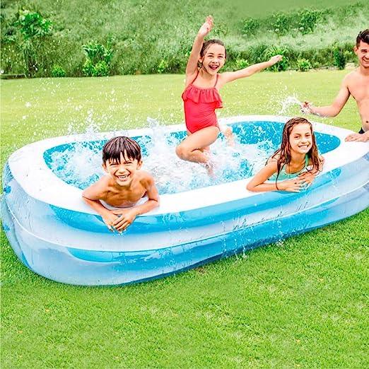 Intex 103" X 69" X 22" Inflatable Family Pool 56483 - ZRAFH