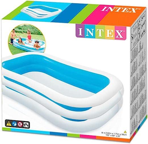 Intex 103" X 69" X 22" Inflatable Family Pool 56483 - ZRAFH