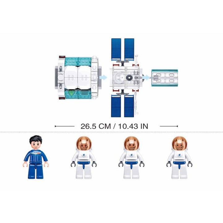 Sluban SPACE Space Station core Building And Construction Toys Set - 502 Pieces - Zrafh.com - Your Destination for Baby & Mother Needs in Saudi Arabia