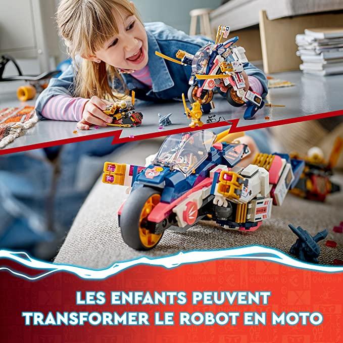 LEGO® NINJAGO® Sora’s Transforming Mech Bike Racer 71792 Building Toy Set (384 Pieces) - ZRAFH