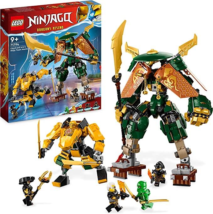 LEGO® NINJAGO® Lloyd and Arin’s Ninja Team Mechs 71794 Building Toy Set (764 Pieces) - ZRAFH