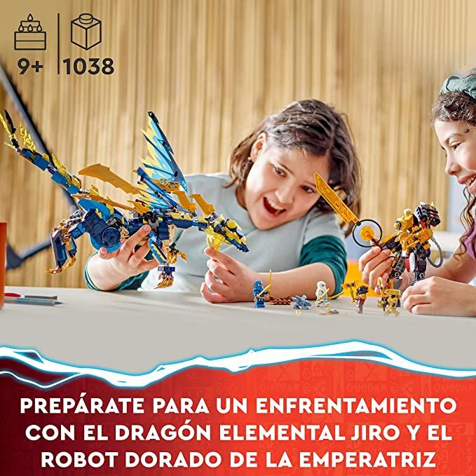 LEGO® NINJAGO® Elemental Dragon vs. The Empress Mech 71796 Building Toy Set (1,038 Pieces) - ZRAFH