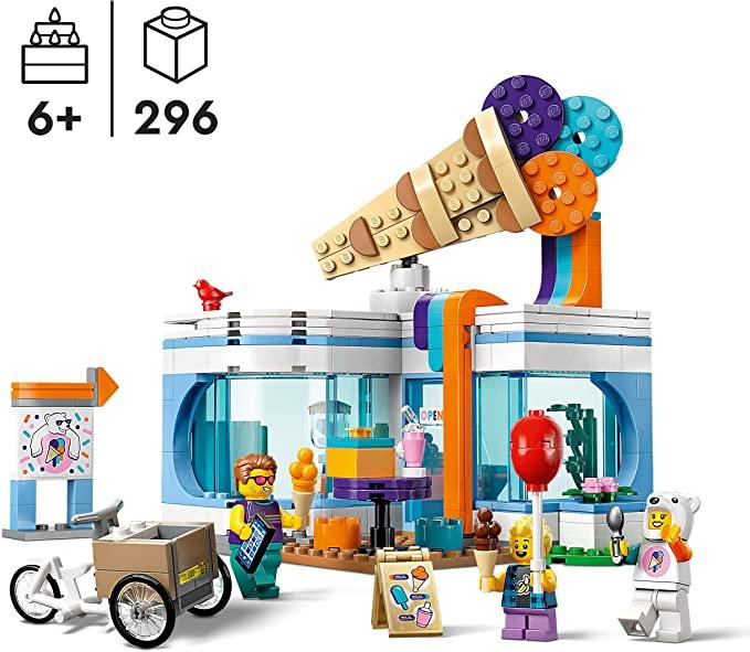 LEGO® City Ice-Cream Shop 60363 Building Toy Set (296 Pieces) - ZRAFH