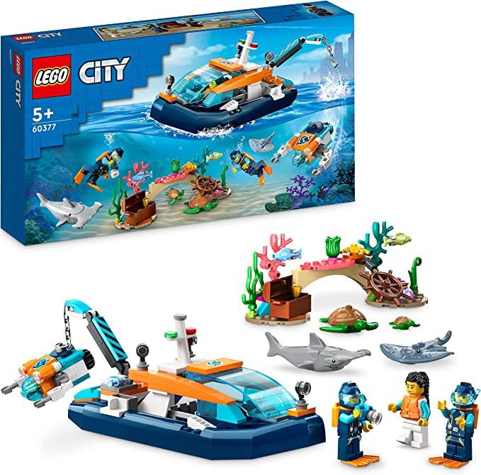 LEGO® City Explorer Diving Boat 60377 Building Toy Set (182 Pieces) - ZRAFH