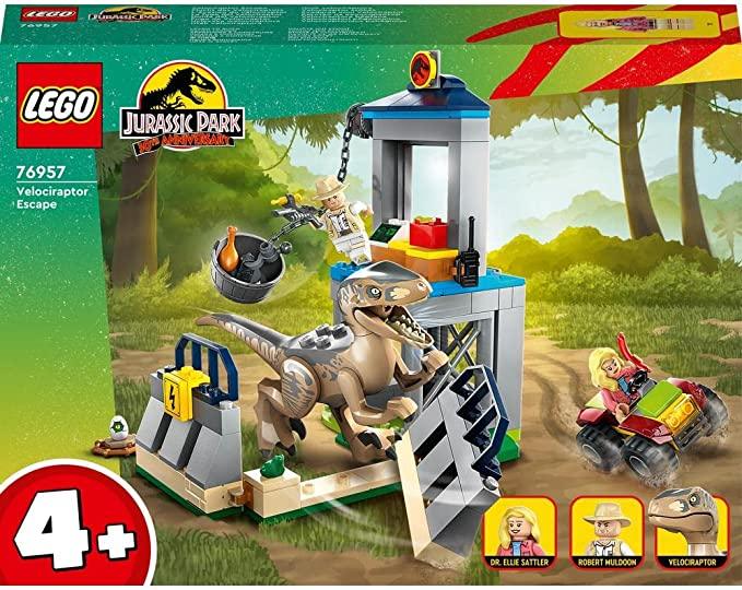 LEGO® Jurassic Park Velociraptor Escape 76957 Building Toy Set (137 Pieces) - ZRAFH