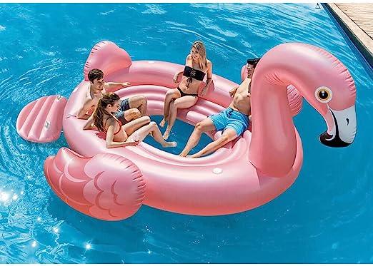 Intex 57297 Inflatable Flamingo Party Island, 358 X 315 X 163 Centimeters - ZRAFH