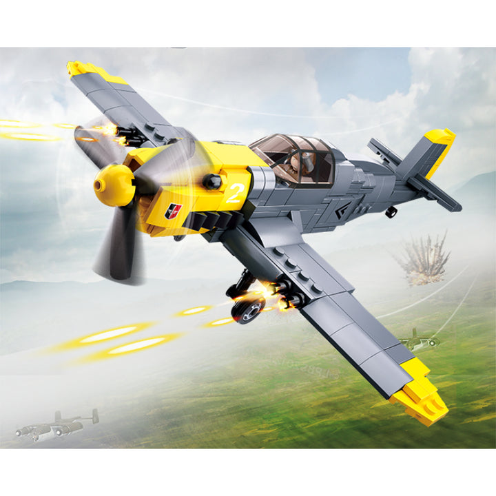 Sluban Bf 109 WWII Airplane Building Kit - 289 Pieces - Zrafh.com - Your Destination for Baby & Mother Needs in Saudi Arabia