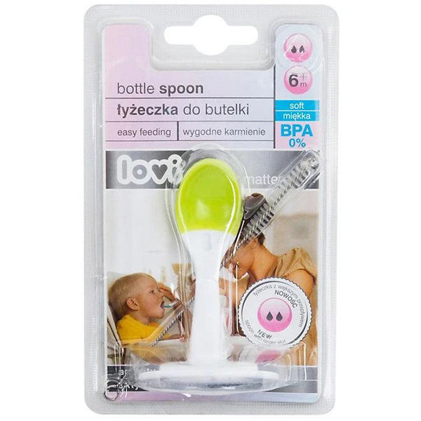 Lovi Bottle spoon with bigger hole For Babies 6+ Months Green - ZRAFH