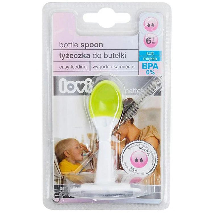 Lovi Bottle spoon with bigger hole For Babies 6+ Months Green - ZRAFH