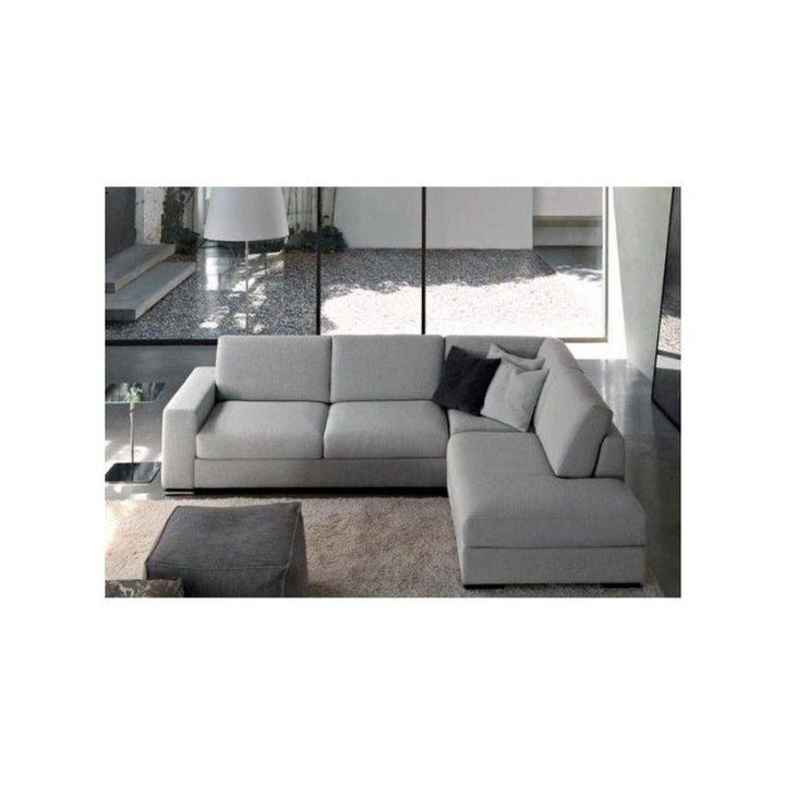 Alhome LShape sofa 250x250x80x90 cm - Grey - Zrafh.com - Your Destination for Baby & Mother Needs in Saudi Arabia