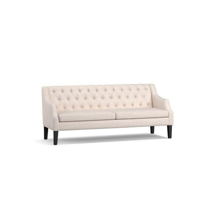 Alhome Linen and Sweedish Wood 3 Seaters Sofa - Beige - AL-724 - Zrafh.com - Your Destination for Baby & Mother Needs in Saudi Arabia