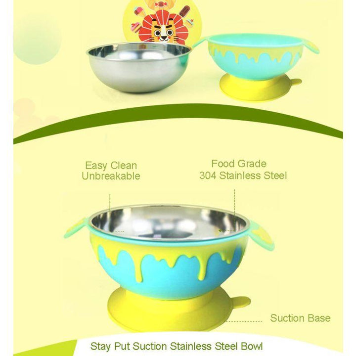 Like Full Love Stainless Steel Bowl - Yellow - Zrafh.com - Your Destination for Baby & Mother Needs in Saudi Arabia