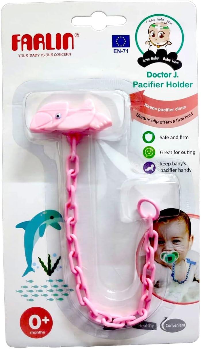 Farlin Lion Baby Pacifier Holder - Blue - Zrafh.com - Your Destination for Baby & Mother Needs in Saudi Arabia