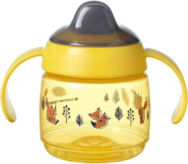 Tommee Tippee Superstar Sippee Weaning Sippy Cup for Babies, 190 ml Capacity, Yellow - Zrafh.com - Your Destination for Baby & Mother Needs in Saudi Arabia