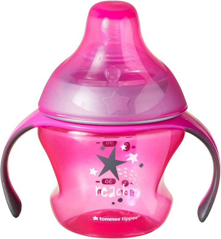 Tommee Tippee Transition Cup - 4-7 Months - Pink - Zrafh.com - Your Destination for Baby & Mother Needs in Saudi Arabia