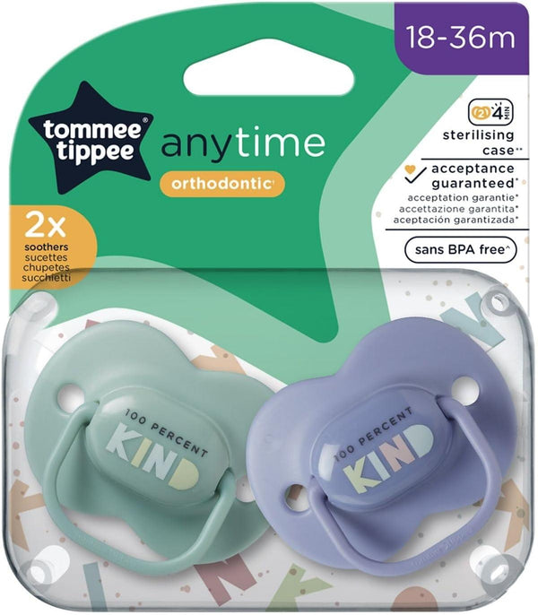 Tommee Tippee Pacifiers 18-36 Months - Pack of 2 - Zrafh.com - Your Destination for Baby & Mother Needs in Saudi Arabia