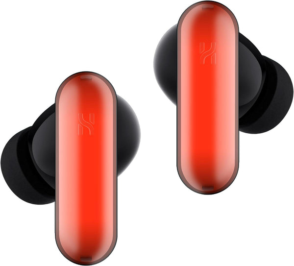 HHOGene Gpods RGB Wireless Earbuds with Led Light Control, Noise Cancelling Bluetooth Earphones in Ear with Fast Charging Case, IPX4 Sweatproof Sport Gaming Hiking Traveling for iPhone & Android-Black - Zrafh.com - Your Destination for Baby & Mother Needs in Saudi Arabia