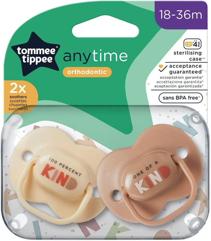 Tommee Tippee Pacifiers 18-36 Months - Pack of 2 - Zrafh.com - Your Destination for Baby & Mother Needs in Saudi Arabia