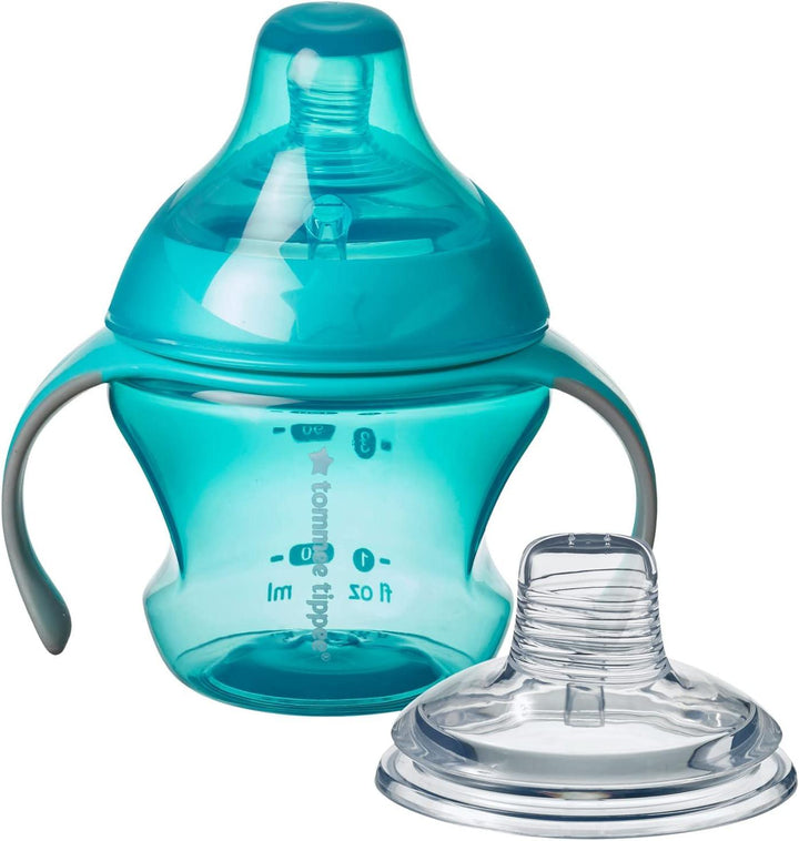 Tommee Tippee Transition Cup - 4-7 Months - Green - 150ML - Zrafh.com - Your Destination for Baby & Mother Needs in Saudi Arabia