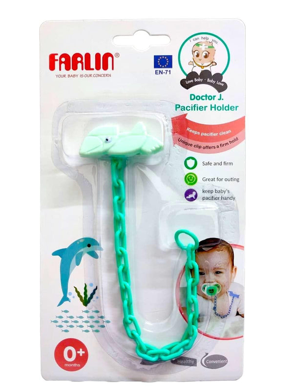 Farlin Rabit Baby Pacifier Holder - Green - Zrafh.com - Your Destination for Baby & Mother Needs in Saudi Arabia