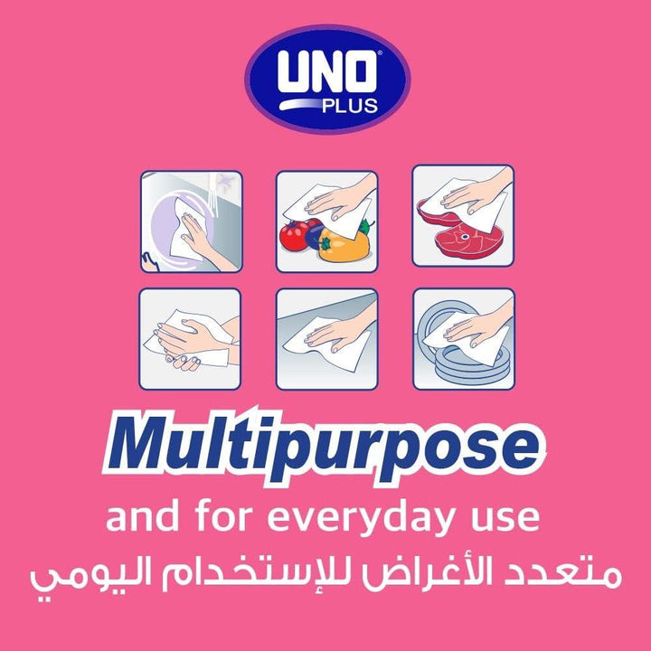 Uno Plus Kitchen Towels 45 Sheets, 6 Rolls - Zrafh.com - Your Destination for Baby & Mother Needs in Saudi Arabia