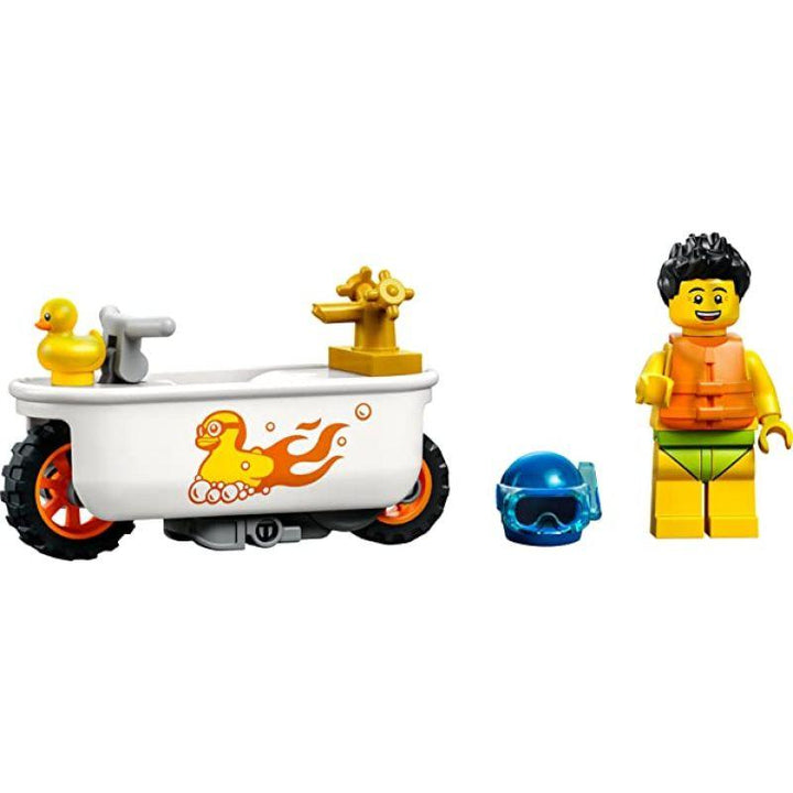 Lego City Stuntz Bathtub Stunt Bike Toy Set - 14 Pieces - 6379641 - Zrafh.com - Your Destination for Baby & Mother Needs in Saudi Arabia