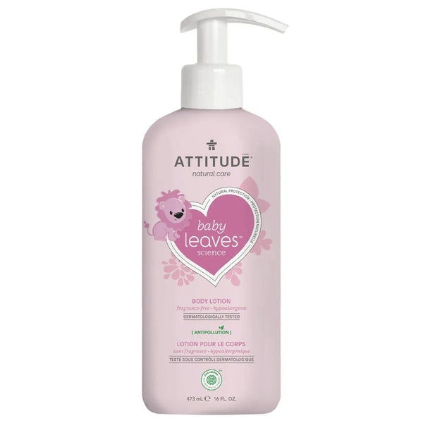 Attitude - Fragrance Free Baby Leaves Body Lotion 473ml - Zrafh.com - Your Destination for Baby & Mother Needs in Saudi Arabia