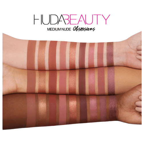 Huda Beauty Medium Nude Obsessions Eyeshadow Palette - Zrafh.com - Your Destination for Baby & Mother Needs in Saudi Arabia