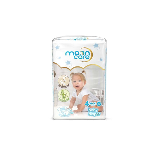 Mooncare Jumbo Pack Baby Diapers - Size 4 - 60 Pieces - Zrafh.com - Your Destination for Baby & Mother Needs in Saudi Arabia