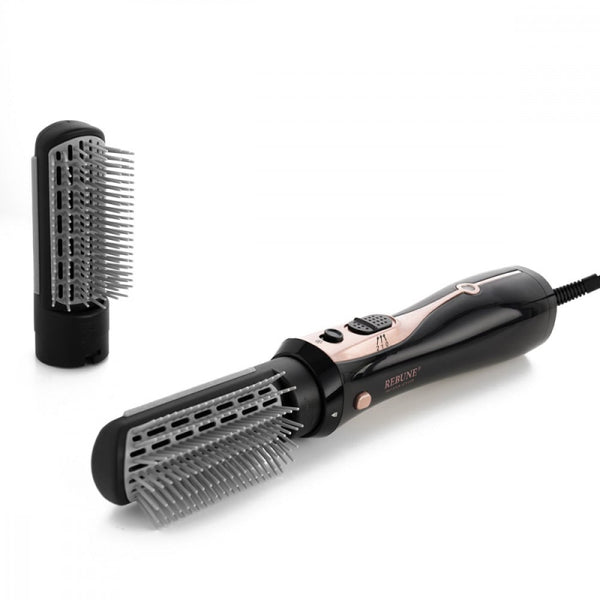 Rebune Hair dryer with ion technology And 2 brushes - 1200 W - black - Zrafh.com - Your Destination for Baby & Mother Needs in Saudi Arabia