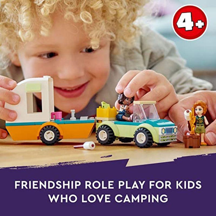 Lego Friends Holiday Camping Trip Camper Van Building Toy - 87 Pieces - LEGO-6425638 - Zrafh.com - Your Destination for Baby & Mother Needs in Saudi Arabia