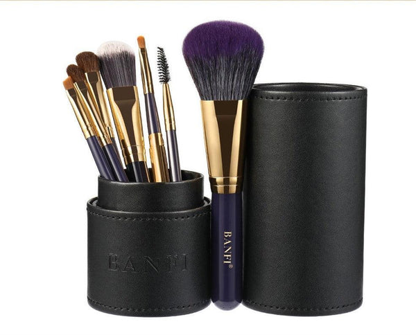 Eve Banfi Makeup Brush Set – 7 piece, Black - Zrafh.com - Your Destination for Baby & Mother Needs in Saudi Arabia