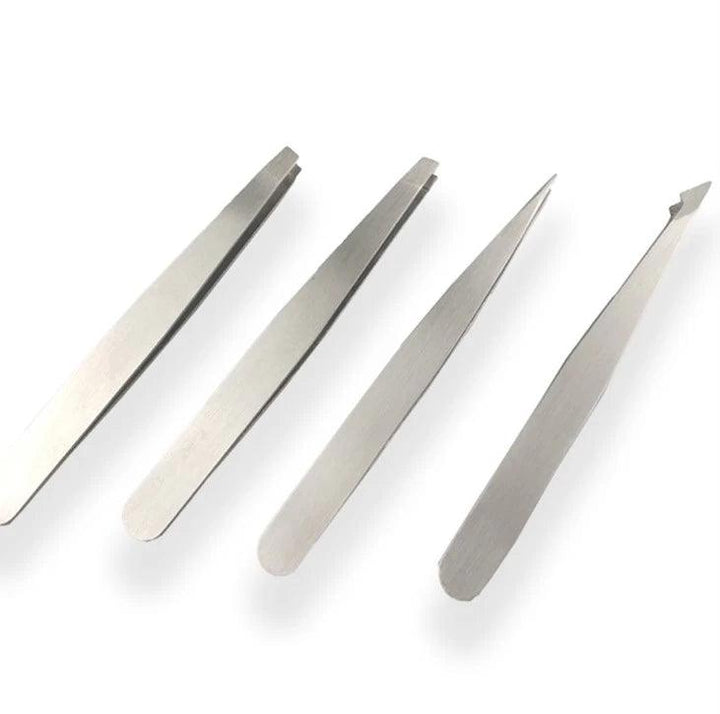 Eve Tweezer Set , Stainless Steel – 4 Piece /Silver - Zrafh.com - Your Destination for Baby & Mother Needs in Saudi Arabia