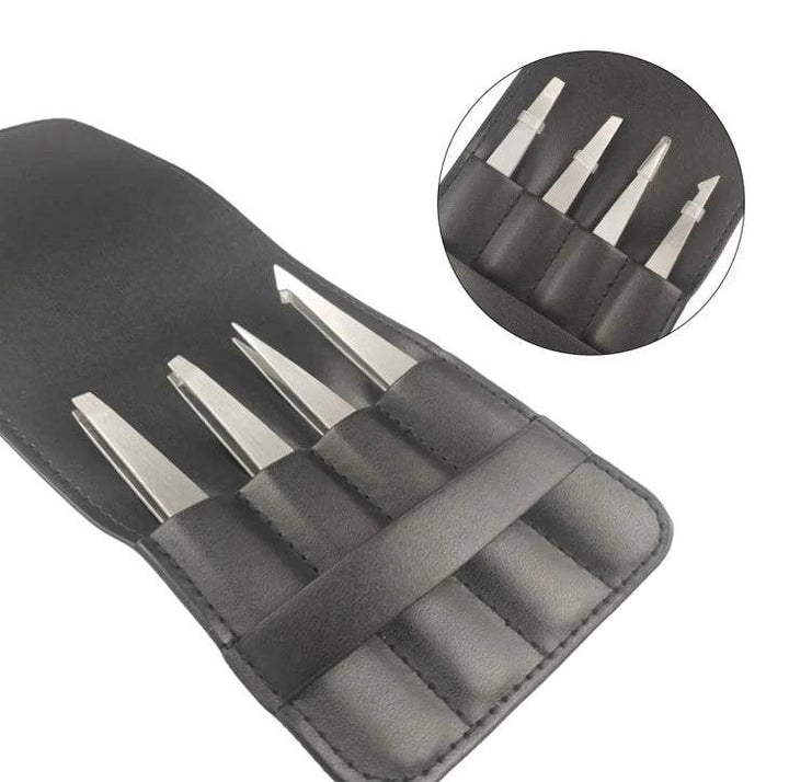 Eve Tweezer Set , Stainless Steel – 4 Piece /Silver - Zrafh.com - Your Destination for Baby & Mother Needs in Saudi Arabia