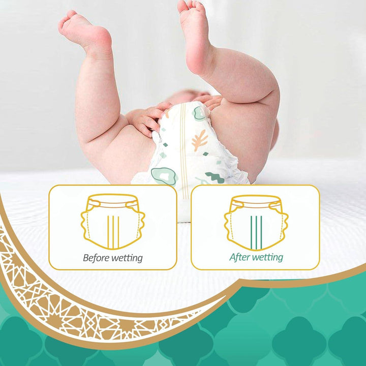 Makuku Premium Diapers ProCare Tape Style Disposable Diaper, Size 3, Medium, 36-11 Kg, 50 Pieces - Zrafh.com - Your Destination for Baby & Mother Needs in Saudi Arabia