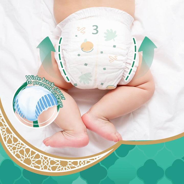Makuku Premium Diapers ProCare Tape Style Disposable Diaper, Size 3, Medium, 6-11 Kg, 100 Pieces - Zrafh.com - Your Destination for Baby & Mother Needs in Saudi Arabia