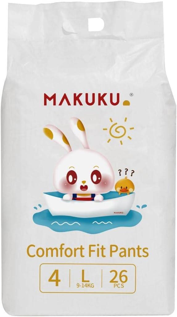 Makuku Diapers Daily Care Pants Size 5 XL  12-17kg.   26 Diapers - Zrafh.com - Your Destination for Baby & Mother Needs in Saudi Arabia