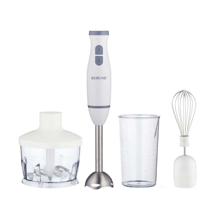Rebune 3 In 1 Electric Hand Blender Two Speed Levels - 200 W - White - Re- 2- 129 - Zrafh.com - Your Destination for Baby & Mother Needs in Saudi Arabia