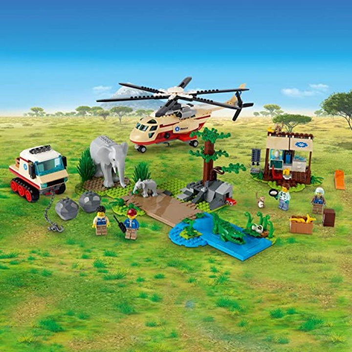 Lego City Wildlife Rescue Operation Building Kit - 525 Pieces - 6332493 - Zrafh.com - Your Destination for Baby & Mother Needs in Saudi Arabia