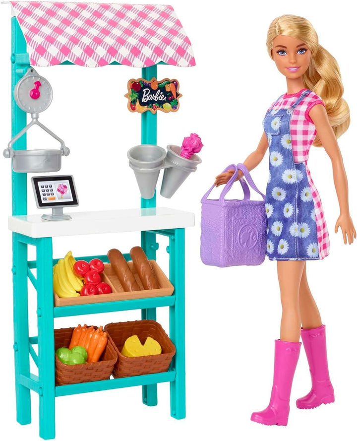 Barbie Farm Market Playset HCN22 - Zrafh.com - Your Destination for Baby & Mother Needs in Saudi Arabia